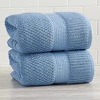 NY Loft 100% Cotton 2 Pack Bath Sheet Towel Set | Absorbent Quick-Dry Oversize - Image 2