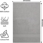 Medium Bath Towels Pack of 6 – 24x48 Inches – Soft, Quick Dry & Highly - Image 2