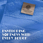 White Classic Light Blue Hand Towels - Image 3