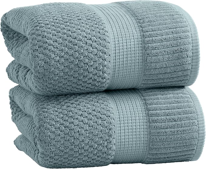 NY Loft 100% Cotton 2 Pack Bath Sheet Towel Set | Extra Large Oversize Bath by NYLoft