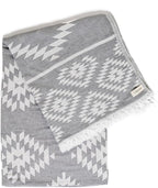 Bersuse 100% Cotton Teotihuacan XL Throw Blanket Turkish Towel Beach Blanket - Image 7