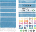 Cacala Lightweight and Thin Turkish Beach Towel 100% Cotton Sand-Free and by CACALA