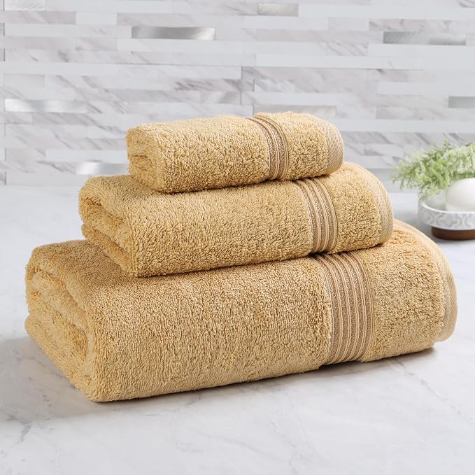 Superior Egyptian Cotton 3-Piece Towel Set, Basic Towels - Image 2