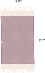 Bazaar Anatolia Turkish Beach Towel 100% Cotton Bath Towels 71x39 Quick Dry - Image 4