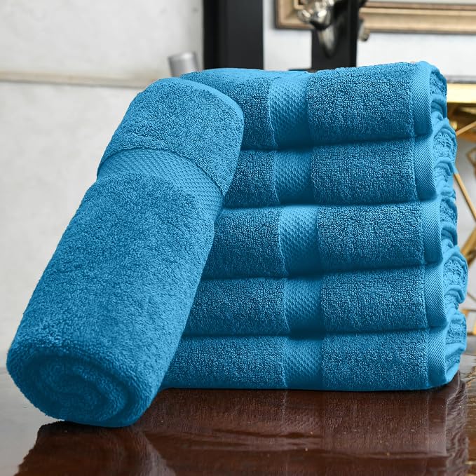 HERCULEAN Premium Bath Towels 24 x 48 Pack of 6 | Quick Dry and Highly - Image 3
