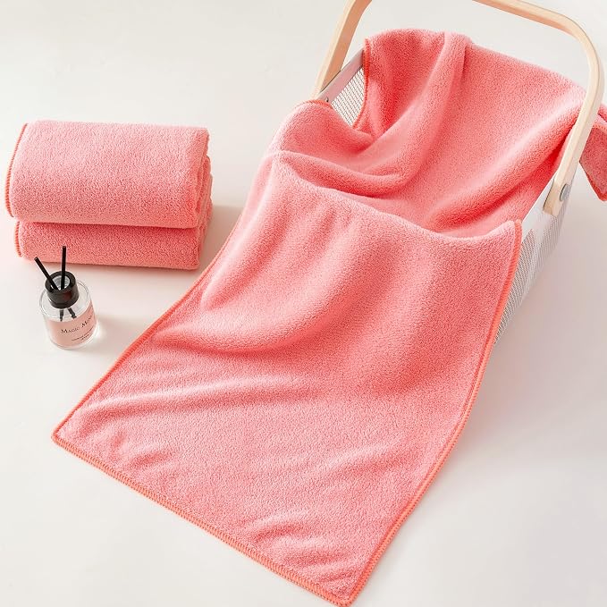 Lumimi Towel Set of 6 Very Soft Microfiber 3 Bath and 3 Hand Towels Quick Dry - Image 6