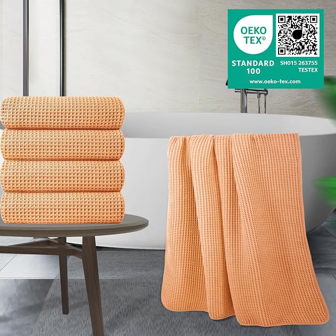 POLYTE 430 GSM Microfiber Oversize Quick Dry Lint Free Bath Towel, 60 x 30 in - Image 2