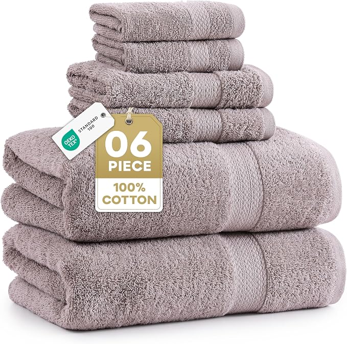 LANE LINEN 100% Ring Spun Cotton Bathroom Towel Set by LaneLinen