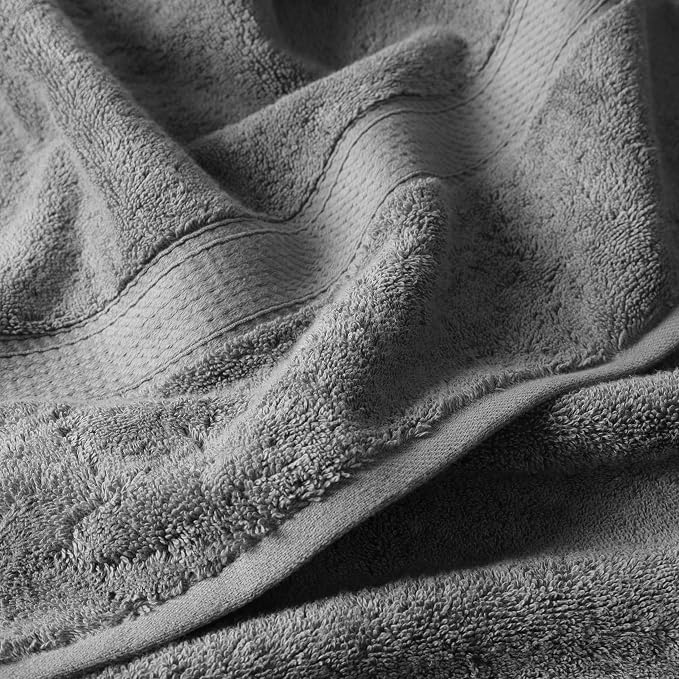 SUPERIOR Egyptian Cotton Pile 6 Piece Towel Set, Includes 2 Bath, 2 Hand - Image 4