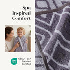 Modern Threads Classic Diamond 6-Piece 100% Cotton Towel Set – Yarn Dyed - Image 4