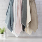 Welhome James 100% Cotton Textured Stripe Towel Set - Image 7