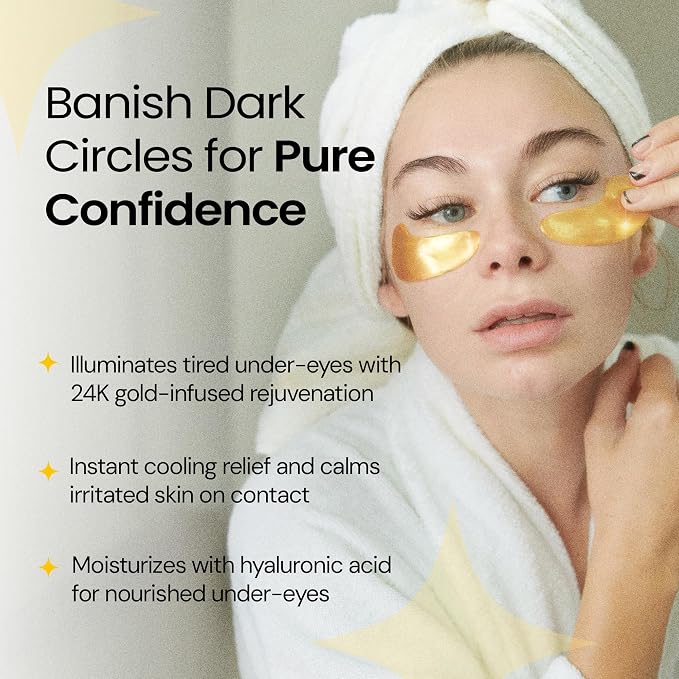 LA PURE 24k Gold Under Eye Mask - Image 3