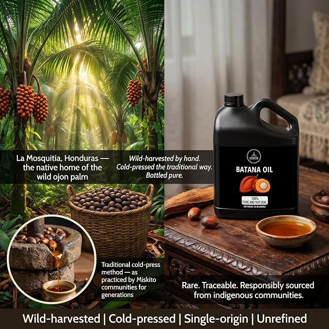 Naturevibe Botanicals Batana Oil 32 oz 100% Pure & Natural Oil - Image 2