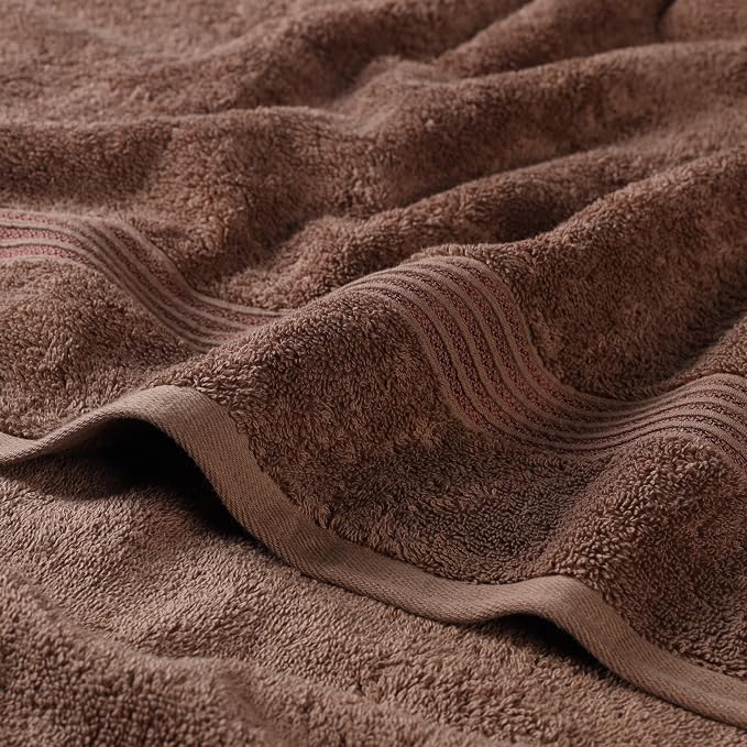 Superior Egyptian Cotton 8-Piece Towel Set, Guest Bath Decor Essentials - Image 3