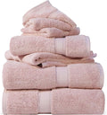 SUPERIOR Egyptian Cotton Pile 6 Piece Towel Set, Includes 2 Bath, 2 Hand by SUPERIOR