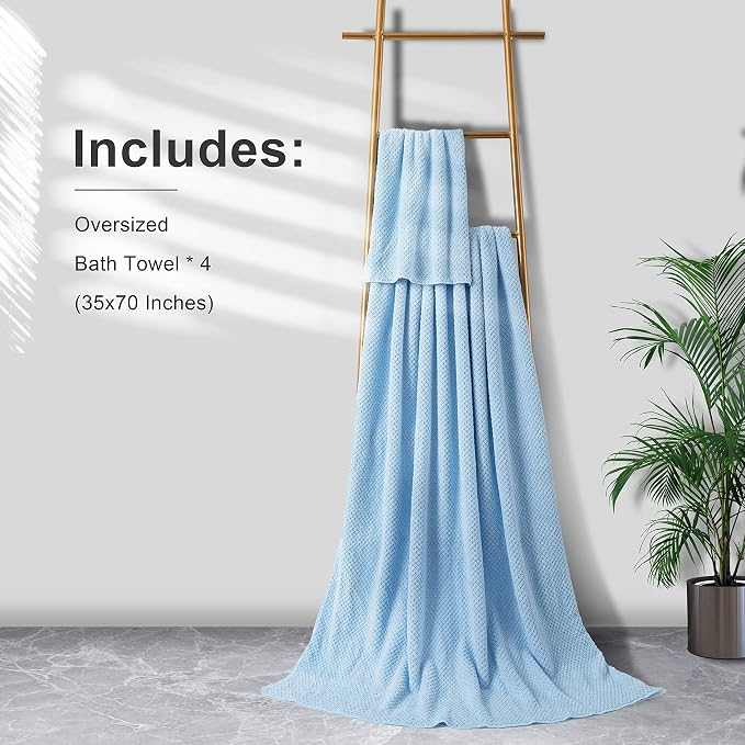 Extra Large Bath Towel Sheet Set 35x70 Inches - Image 6