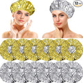 12 Pieces Deep Conditioning Caps Aluminum Foil Reusable Hair Processing Hair by Willbond+Technology+Limited