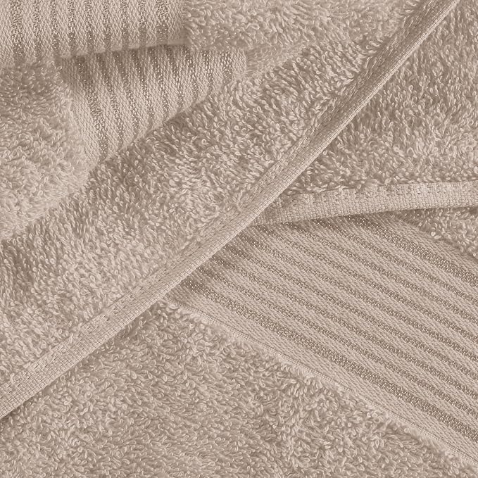 Elvana Home Ultra Soft 6 Pack Cotton Towel Set, Contains 2 Bath Towels 28x55 - Image 2