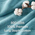Madison Park 800GSM Bath Sheet Towel Oversized 34" x 68" 2 Pack 100% Cotton - Image 8
