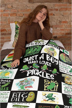 Pickle Flannel Fleece Blanket Throw Couch Microfiber Soft Cozy Lightweight - Image 6