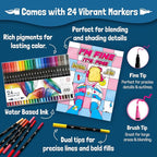 RYVE Adult Coloring Book Set for Adults Relaxation - Image 5