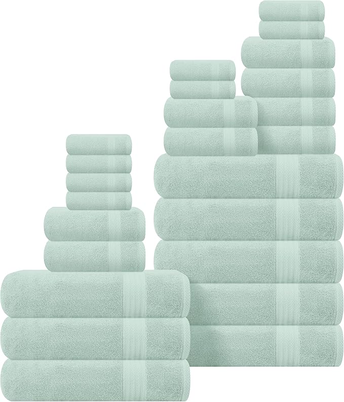 GLAMBURG Ultra Soft 24-Piece Towel Set by GLAMBURG