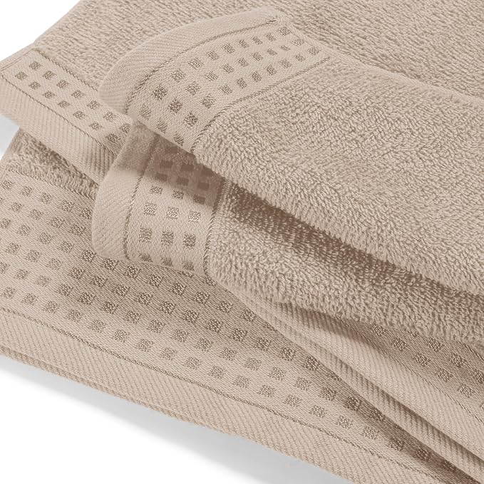 GLAMBURG Ultra Soft 4 Pack Oversized Bath Towel Set 27x54 inches, 100% Cotton - Image 2