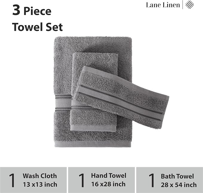 LANE LINEN Luxury Bath Towels Set - Image 3