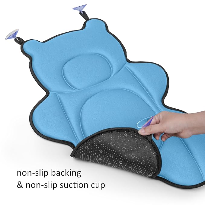 Infant Baby Bath Cushion, Fits Inside Most Baby Bathtubs, Breathable Soft Baby - Image 3
