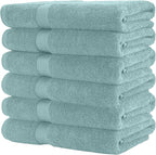 HERCULEAN Premium Bath Towels 24 x 48 Pack of 6 | Quick Dry and Highly - Image 8