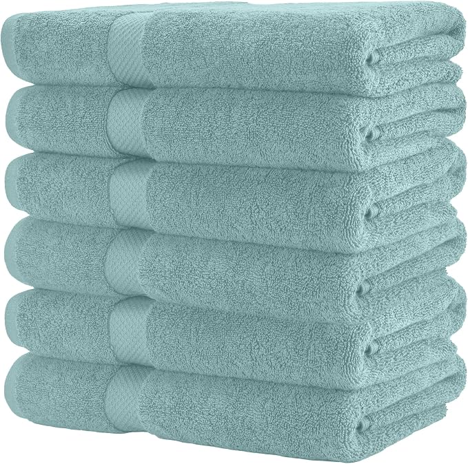 HERCULEAN Premium Bath Towels 24 x 48 Pack of 6 | Quick Dry and Highly - Image 8