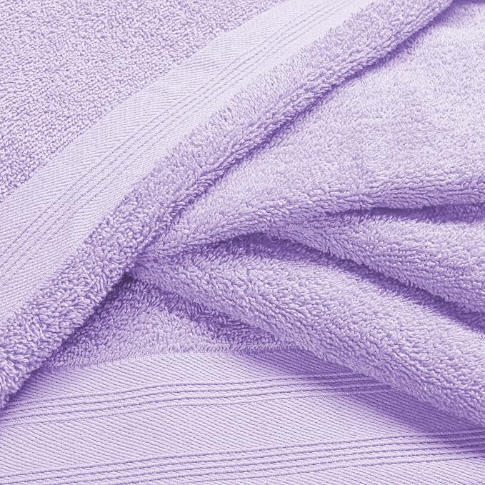 Ultra Soft 6 Pack Cotton Towel Set, Contains 2 Bath Towels 28x55 inch, 2 Hand - Image 2