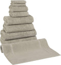 Classic Turkish Towels CTT Set of 9-100% Turkish Cotton, Absorbent & Comfy by ClassicTurkishTowels