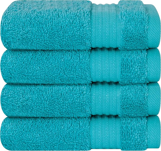 Cotton Paradise 100% Cotton Turkish Washcloth Set by UNITEDHOMETEXTILE