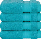 Cotton Paradise 100% Cotton Turkish Washcloth Set by UNITEDHOMETEXTILE