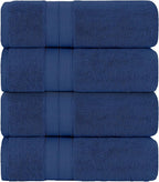 Modern Threads 4-Pack SpunLoft Bath Towel Navy 30x54 - Image 2