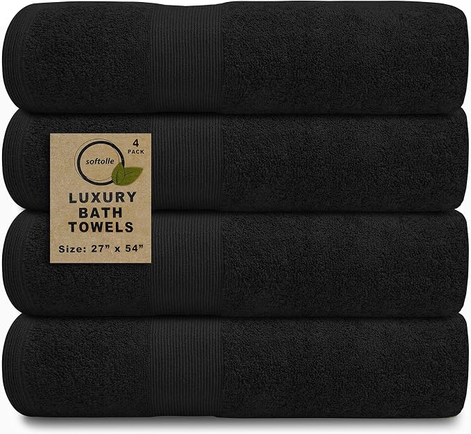 Softolle Luxury Bath Towels Set of 4 | Towels by Softolle