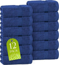 White Classic Navy Washcloths Set by WhiteClassic