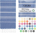 Cacala Lightweight and Thin Turkish Beach Towel 100% Cotton Sand-Free and by Cacala