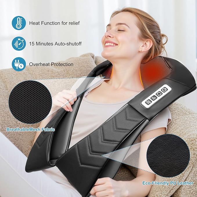 UFFAE Shiatsu Neck and Back Massager - Image 4