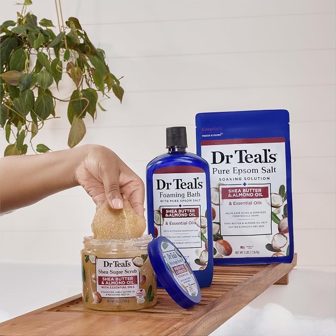 Dr Teal's Shea Sugar Body Scrub, Shea Butter - Image 8