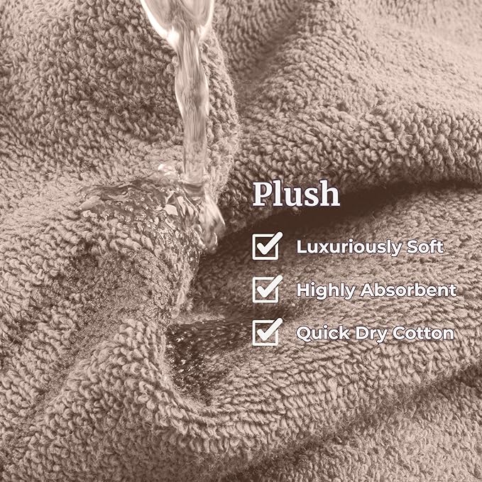 Lavish Home 6 Piece Bathroom Towels Set - Image 4