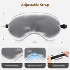 Sleep Mask Silk Eye Mask for Men Sleeping Mask, Adjustable Elastic Strap for - Image 6