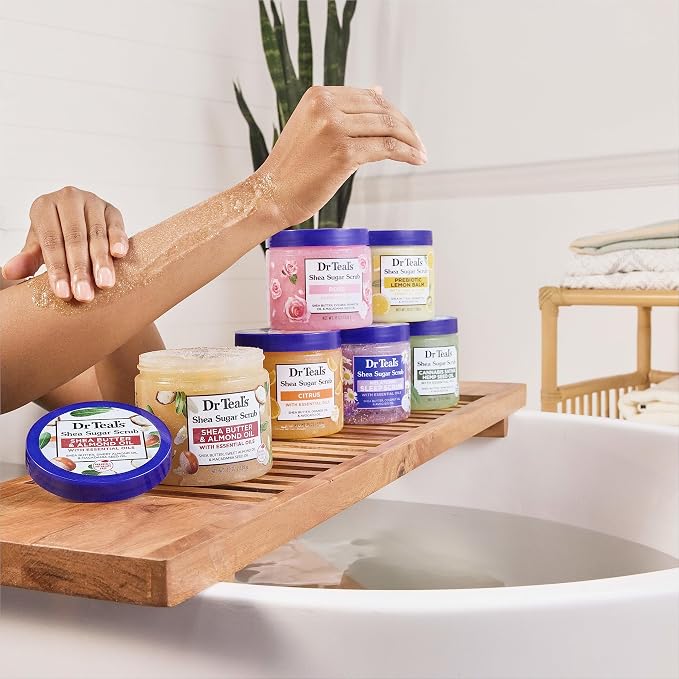 Dr Teal's Shea Sugar Body Scrub, Rose - Image 7