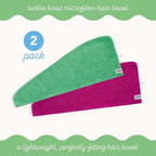 Turbie Twist 2-Pack Microfiber Hair Towel - Image 3