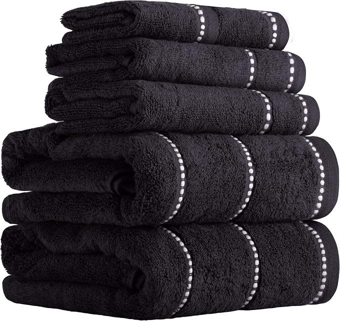 Lavish Home 6 Piece Bathroom Towels Set by LavishHomeCollection