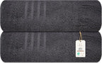 Pack of 2 Jumbo Bath Sheet 40 x 80 Inches, Extra Large Lightweight & Quick Dry by ASTILTEXCottonTowels