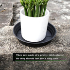 LWALRS 4 Packs 8 Inches Plant Saucer Drip Trays, Round Plastic Plant Pot - Image 6