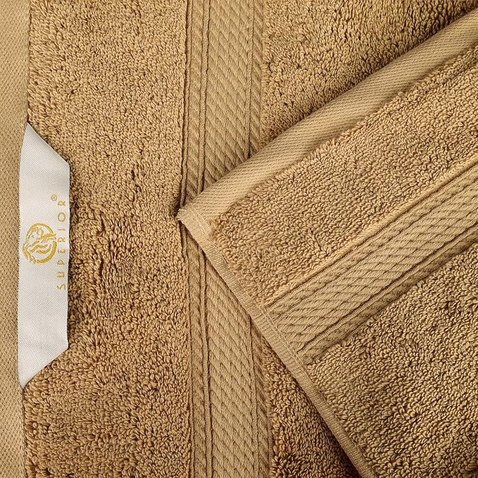 SUPERIOR Egyptian Cotton Pile 8 Piece Towel Set, Includes 2 Bath, 2 Hand - Image 9