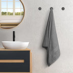 Avalon Towels Grey Bath Towels Set of 4 pcs, 100% Cotton Towel Absorbent and - Image 4